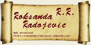 Roksanda Radojević vizit kartica